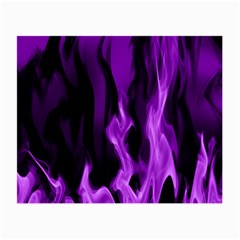 Smoke Flame Abstract Purple Small Glasses Cloth (2-side)