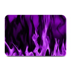 Smoke Flame Abstract Purple Plate Mats by HermanTelo