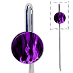 Smoke Flame Abstract Purple Book Mark