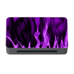 Smoke Flame Abstract Purple Memory Card Reader With Cf by HermanTelo