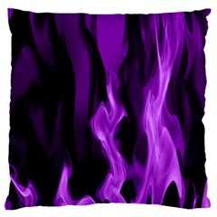 Smoke Flame Abstract Purple Large Cushion Case (one Side)