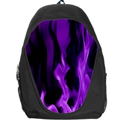 Smoke Flame Abstract Purple Backpack Bag by HermanTelo