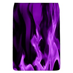 Smoke Flame Abstract Purple Removable Flap Cover (l)