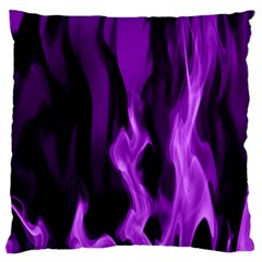 Smoke Flame Abstract Purple Standard Flano Cushion Case (two Sides) by HermanTelo