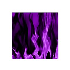 Smoke Flame Abstract Purple Satin Bandana Scarf