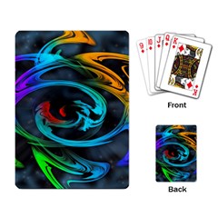 Rainbow Fractal Clouds Stars Playing Cards Single Design