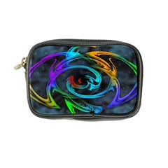 Rainbow Fractal Clouds Stars Coin Purse