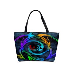 Rainbow Fractal Clouds Stars Classic Shoulder Handbag