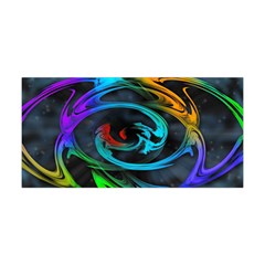 Rainbow Fractal Clouds Stars Yoga Headband