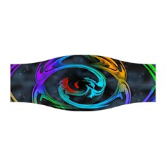 Rainbow Fractal Clouds Stars Stretchable Headband