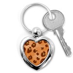 Seamless Tile Background Abstract Key Chains (Heart)  Front