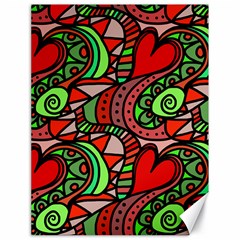 Seamless Heart Love Valentine Canvas 18  X 24  by HermanTelo