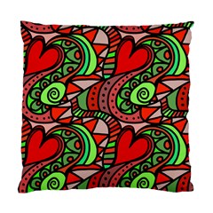 Seamless Heart Love Valentine Standard Cushion Case (one Side)