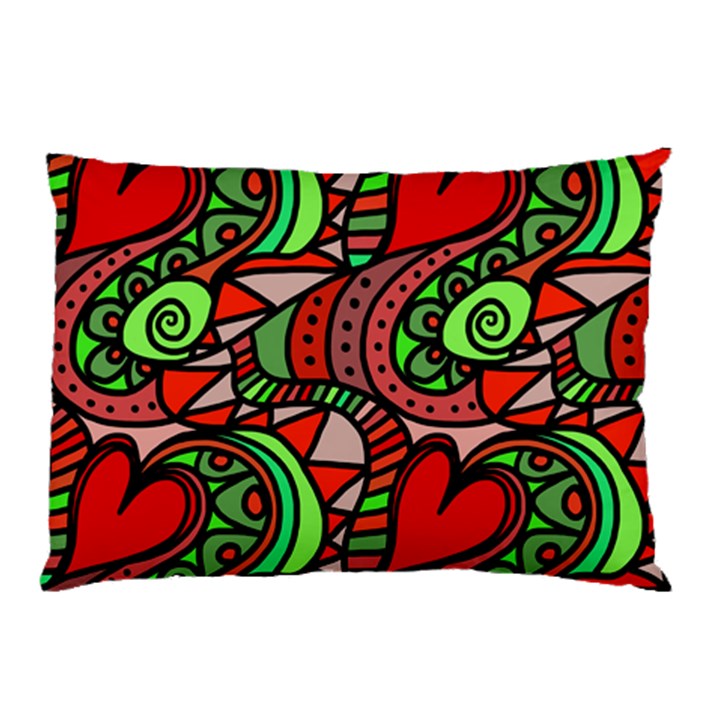 Seamless Heart Love Valentine Pillow Case