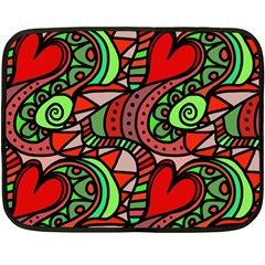 Seamless Heart Love Valentine Fleece Blanket (mini)