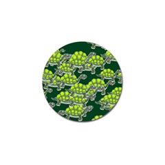 Seamless Turtle Green Golf Ball Marker (4 Pack) by HermanTelo