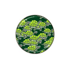 Seamless Turtle Green Hat Clip Ball Marker (4 Pack)