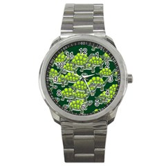 Seamless Turtle Green Sport Metal Watch