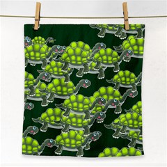 Seamless Turtle Green Face Towel