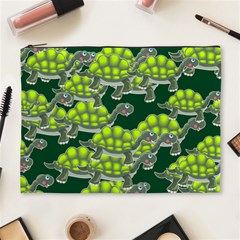 Seamless Turtle Green Cosmetic Bag (xl)