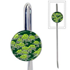 Seamless Turtle Green Book Mark