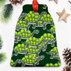 Seamless Turtle Green Ornament (bell)