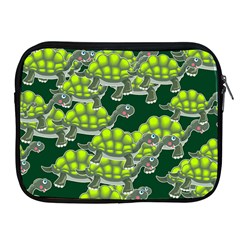 Seamless Turtle Green Apple Ipad 2/3/4 Zipper Cases by HermanTelo