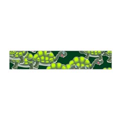 Seamless Turtle Green Flano Scarf (mini) by HermanTelo