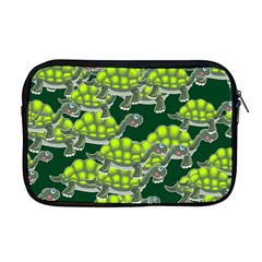 Seamless Turtle Green Apple Macbook Pro 17  Zipper Case