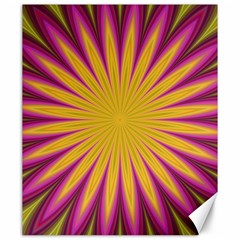 Petal Flower Fractal Fabric Floral Canvas 20  X 24 