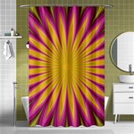 Petal Flower Fractal Fabric Floral Shower Curtain 48  x 72  (Small)  Curtain(48  X 72 ) - 42.18 x64.8  Curtain(48  X 72 )