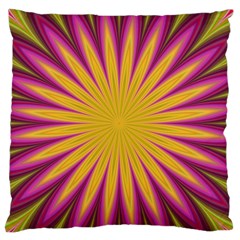 Petal Flower Fractal Fabric Floral Standard Flano Cushion Case (two Sides) by HermanTelo