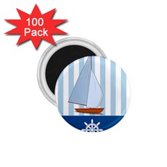 Yacht Boat Nautical Ship 1 75  Magnets (100 Pack)  by HermanTelo