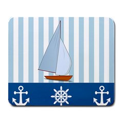 Yacht Boat Nautical Ship Large Mousepads by HermanTelo