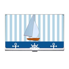 Yacht Boat Nautical Ship Business Card Holder by HermanTelo