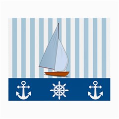 Yacht Boat Nautical Ship Small Glasses Cloth by HermanTelo