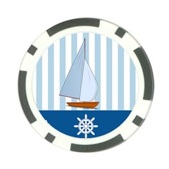 Yacht Boat Nautical Ship Poker Chip Card Guard