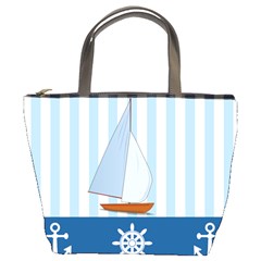 Yacht Boat Nautical Ship Bucket Bag