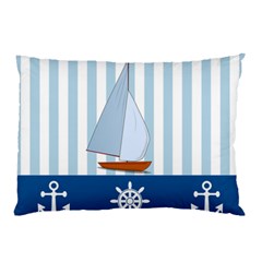 Yacht Boat Nautical Ship Pillow Case