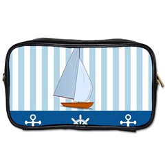 Yacht Boat Nautical Ship Toiletries Bag (one Side)