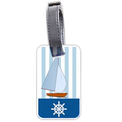 Yacht Boat Nautical Ship Luggage Tags (one Side) 