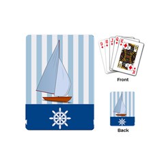 Yacht Boat Nautical Ship Playing Cards (mini)