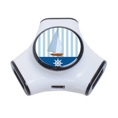 Yacht Boat Nautical Ship 3-port Usb Hub