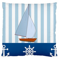 Yacht Boat Nautical Ship Large Cushion Case (one Side)