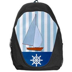 Yacht Boat Nautical Ship Backpack Bag