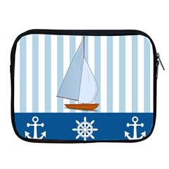 Yacht Boat Nautical Ship Apple Ipad 2/3/4 Zipper Cases by HermanTelo