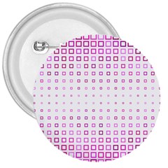 Square Pink Pattern Decoration 3  Buttons by HermanTelo