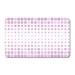 Square Pink Pattern Decoration Magnet (rectangular) by HermanTelo