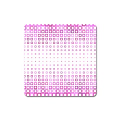 Square Pink Pattern Decoration Square Magnet by HermanTelo