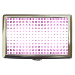 Square Pink Pattern Decoration Cigarette Money Case